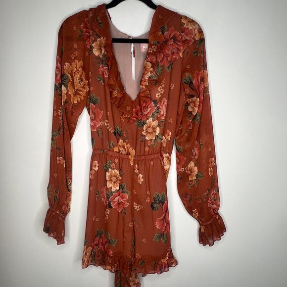 Show Me Your Mumu Garden Harvest Raquel Ruffle Romper Size Medium - Picture 3 of 9